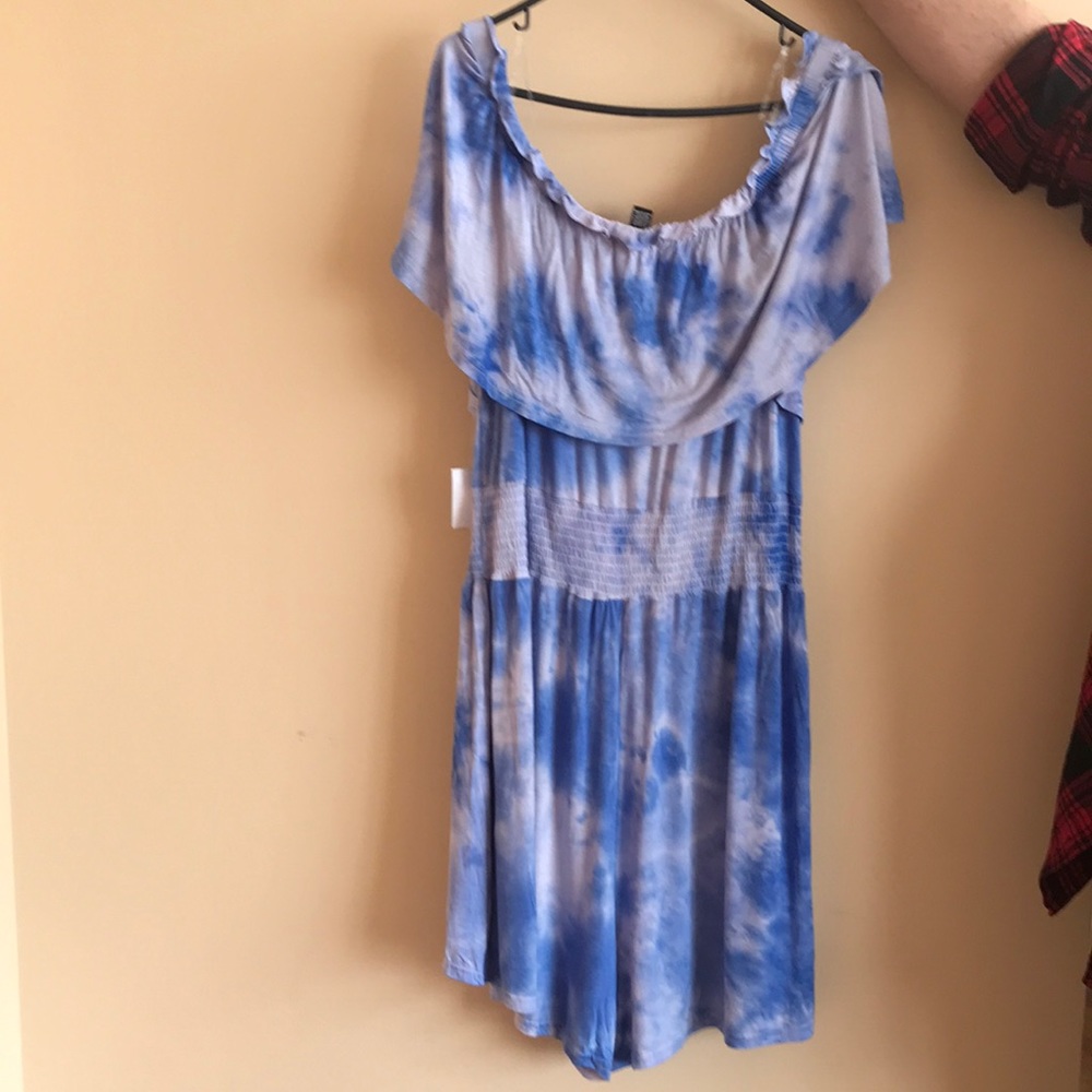 Plus Sz tye Dye romper 3X - Picture 6 of 7